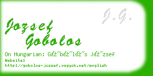 jozsef gobolos business card