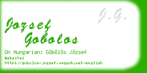 jozsef gobolos business card